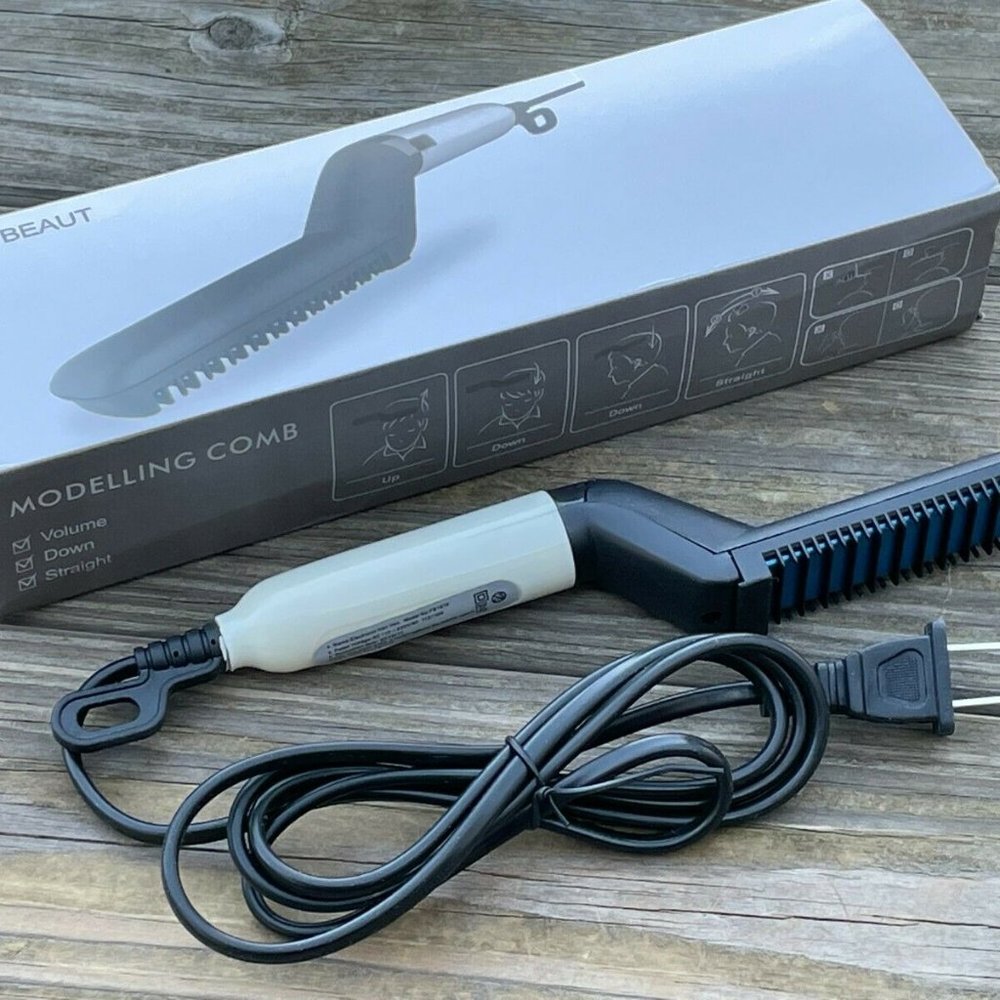 Modelling Comb Hair Straightener Electric Men Beard Styling Comb Brush Multifunc - Picture 6 of 9